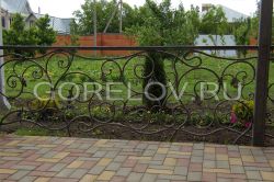 Forged fence for the garden