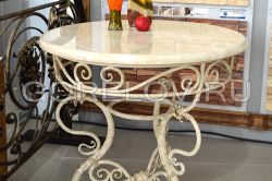 Round table with stone countertop L-850 h-780  d-850 (Approximate sizes)